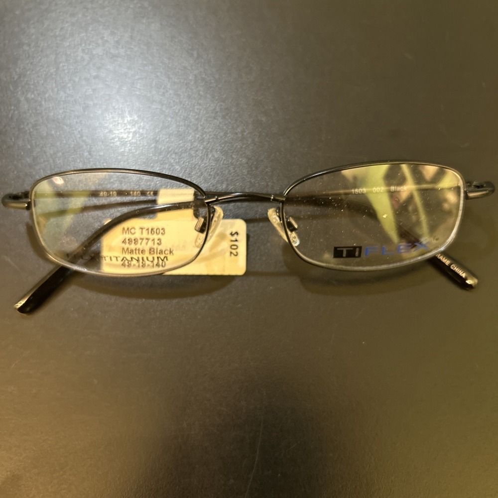 Ti Flex EYEWEAR 1503 002 Black 49-19-140 Eyeglasses Frames Only